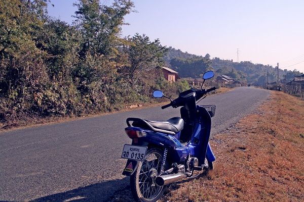 Motorcycle in Laos