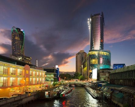 Express ferry boats on Bangkok’s Saen Saep Canal