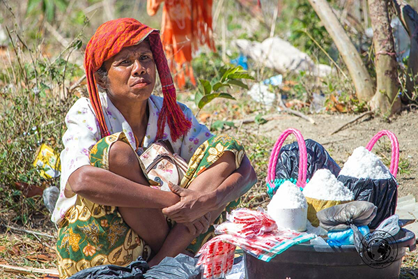 Local seller at West Timor