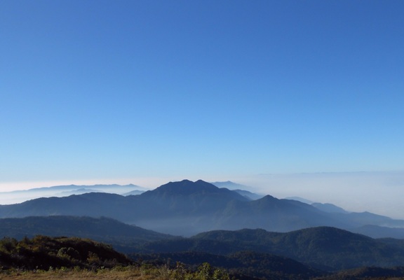 Mist-enshrouded Doi Inthanon.