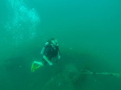 Shipwrecks are a popular exploratory diving experience just off the coast of Brunei