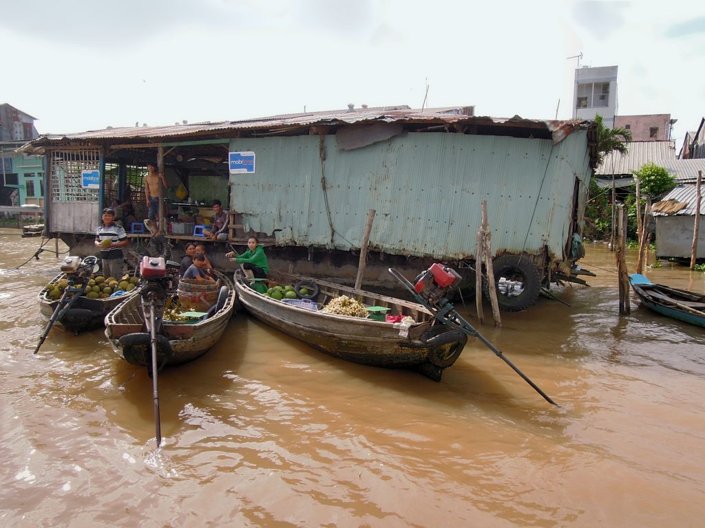 The floating markets in the Mekong Delta reveal a way of life supremely adapted to the water. Visit SoutheastAsia.