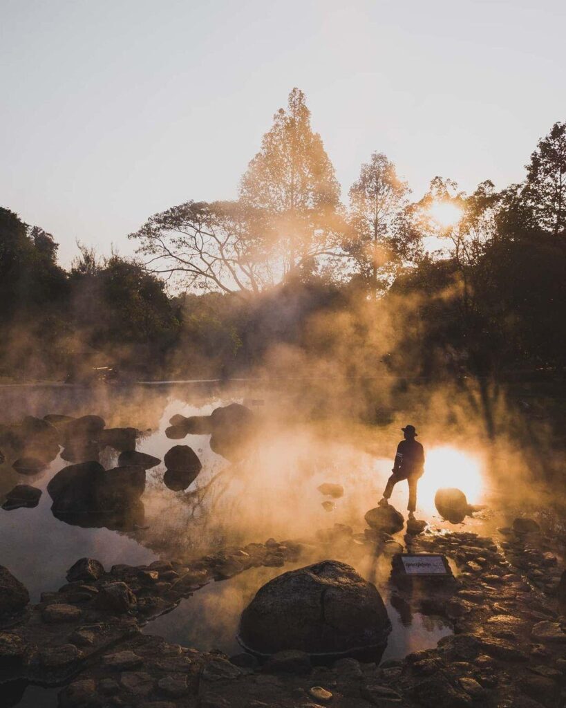 Chae Son National Park extends across 228 square miles in the Lampang Province of Thailand.